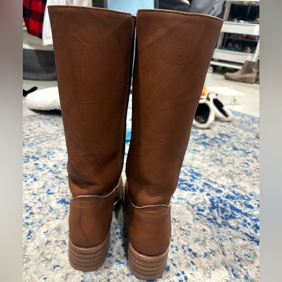 Frye Campus Tall Boots in Saddle - Picture 4 of 7